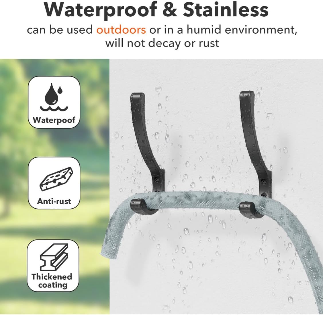 Coat Hooks Wall Mounted, Heavy Duty Hooks Hanging Towel, Black 4 Pack,Metal