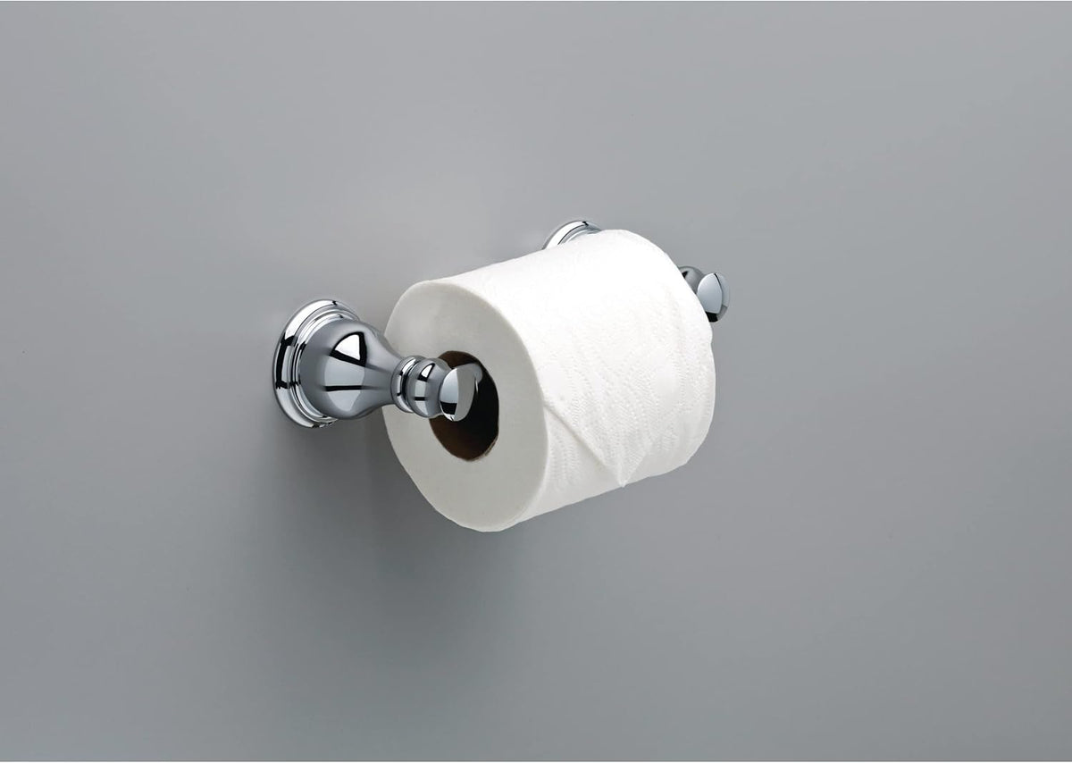 DELTA FAUCET Rubber Limited AUB50-PC Aubrey Wall Mount Pivot Arm Toilet Paper Holder Bath Hardware Accessory in Polished Chrome