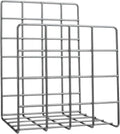 Olio Churvy Record & Book Stand, Chrome Vinyl, Book & Magazine Storage Rack
