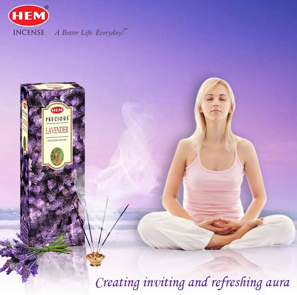 Hem Lavender Incense Sticks – 100g x 2 Packs (200g Total) | Long-Lasting Floral Aroma for Relaxation, Meditation, Yoga & Home Fragrance
