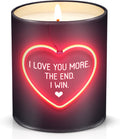 TEEZWONDER Christmas Anniversary Birthday Gifts for Him Her - Candle 10 oz