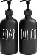 MOMEEMO Matte Black Soap Dispenser Bathroom Set
