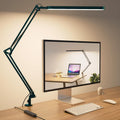 SKYLEO Desk Lamp - LED Desk Light - 5 Color Modes X 11 Brightness Levels - Adjustable Swing Arm - Timmer & Memory Function - 12W Lamp for Desk - Green