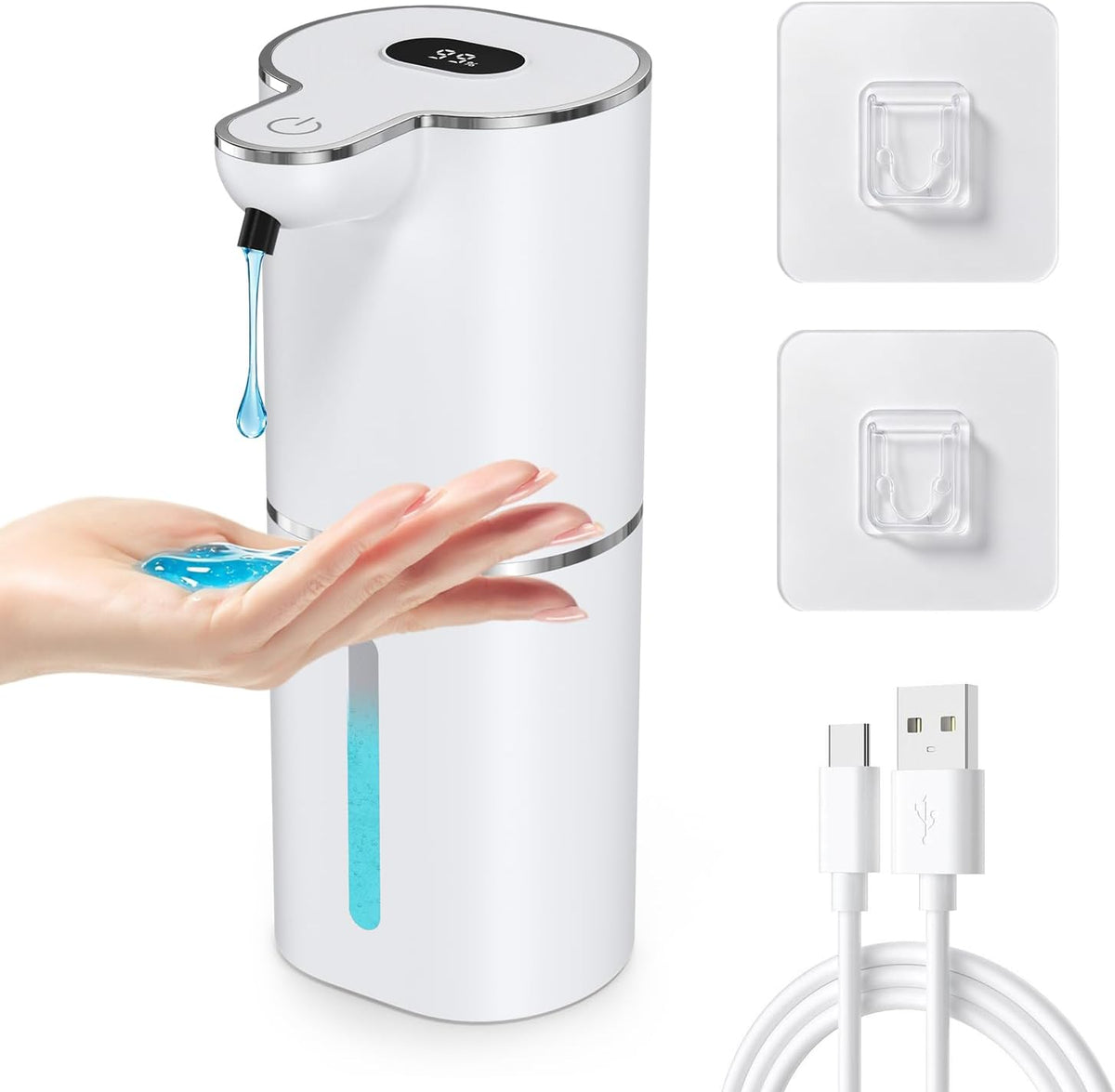 Automatic Liquid Soap Dispenser Touchless, 6-Level, Rechargeable