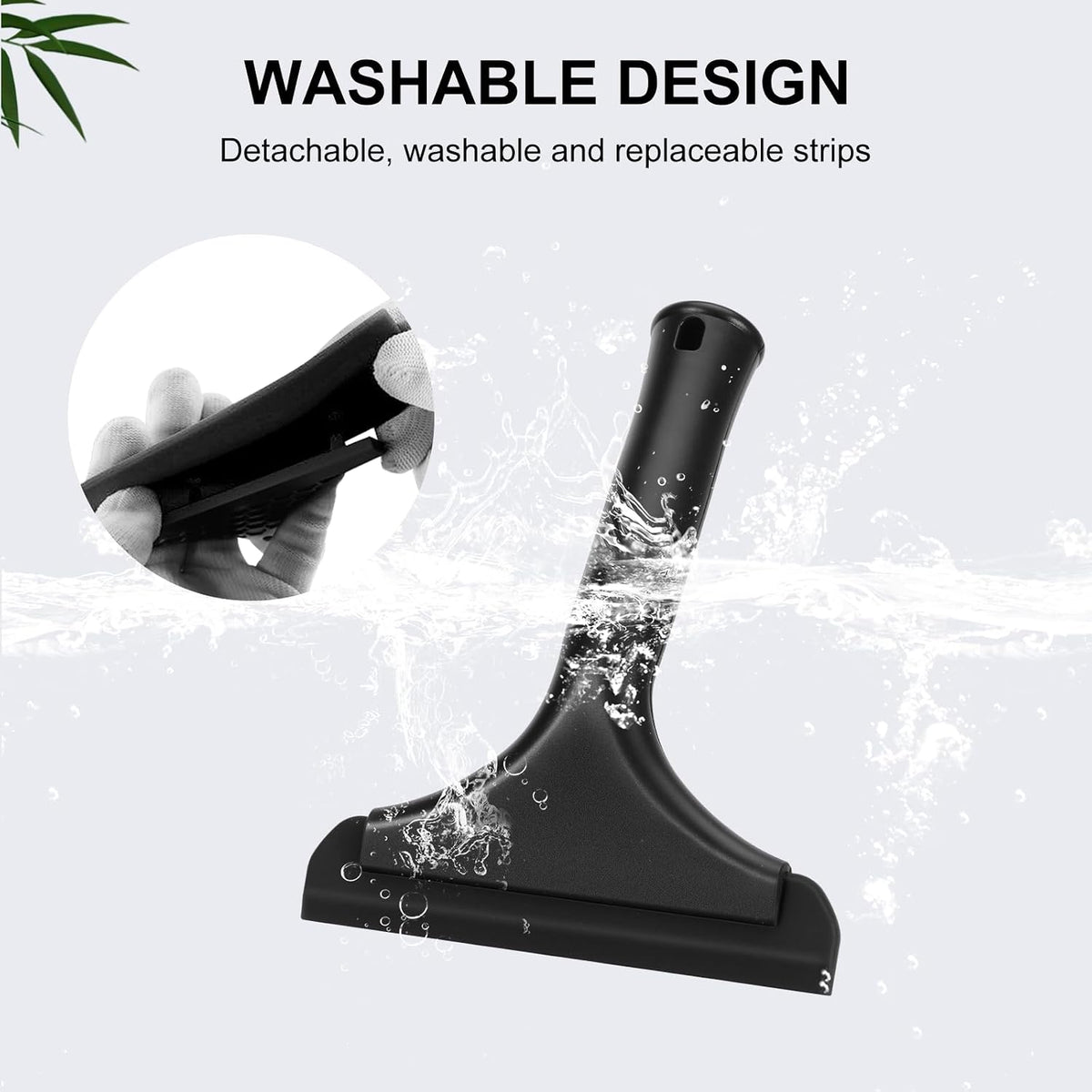 SetSail Shower Squeegee for Glass Doors, Small Squeegee for Shower Glass