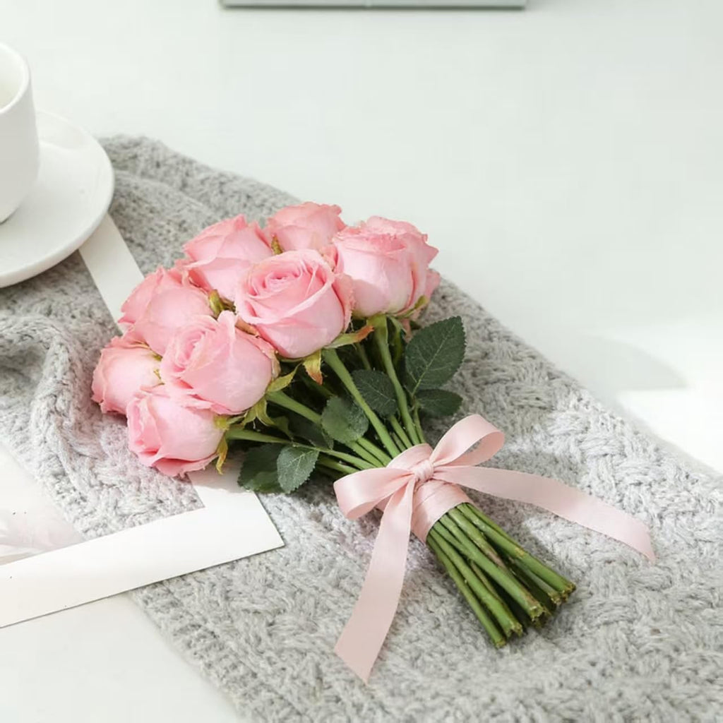 16 Realistic Artificial Roses (Rose-Flower-Pink)