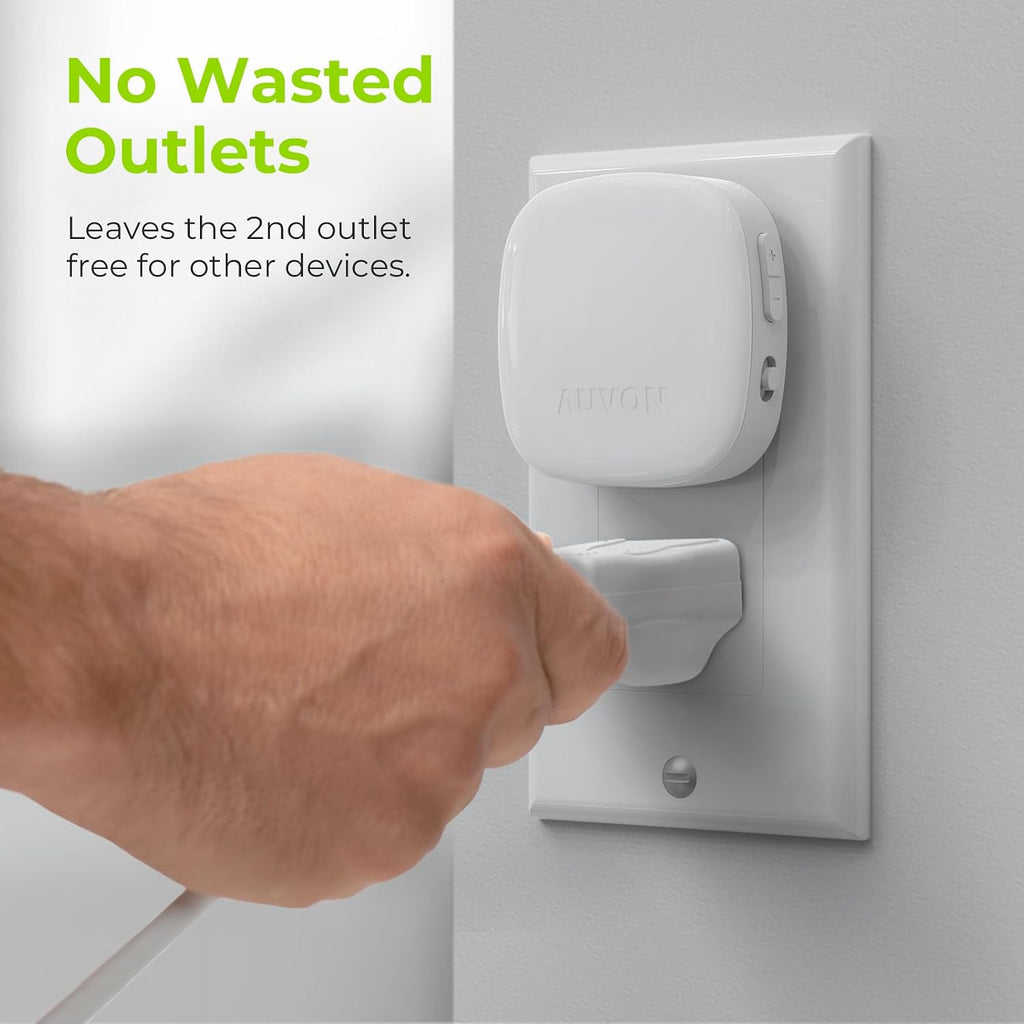 AUVON Plug-in LED Backlit Night Light 4 Packs, Motion & Dusk to Dawn Sensor