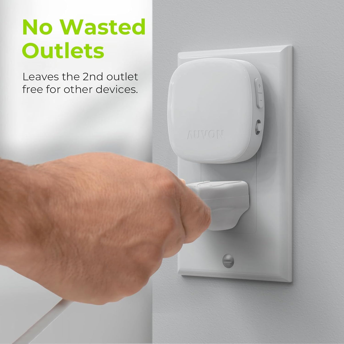 AUVON Plug-in LED Backlit Night Light 4 Packs, Motion & Dusk to Dawn Sensor