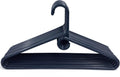 Clothes Hangers 10 Pack Plastic - Heavy Duty Space Saving Coat, Velvet Hangers, Pant Hangers for Closet Organization - Durable Non-Slip, Navy Wardrobe Essentials Bulk Storage