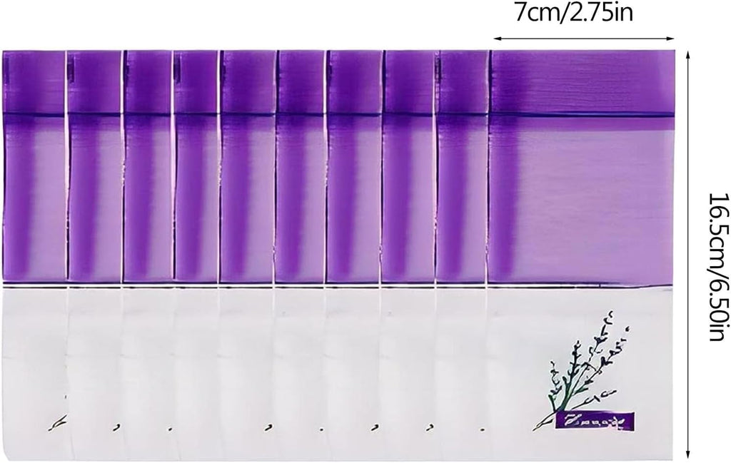 20 PCS Purple Empty Lavender Sachets Bags for Drawers and Wardrobes Closet Freshener Scents Dried Lavender Flower Sachets