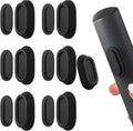 6 Pcs Magnetic Remote Control Holder Wall Mount-No Drill Self-Adhesive Silicone Organizer Storage Wall Holder for Home Office School TV, Fan & Air Conditioner Remote Control (Black)