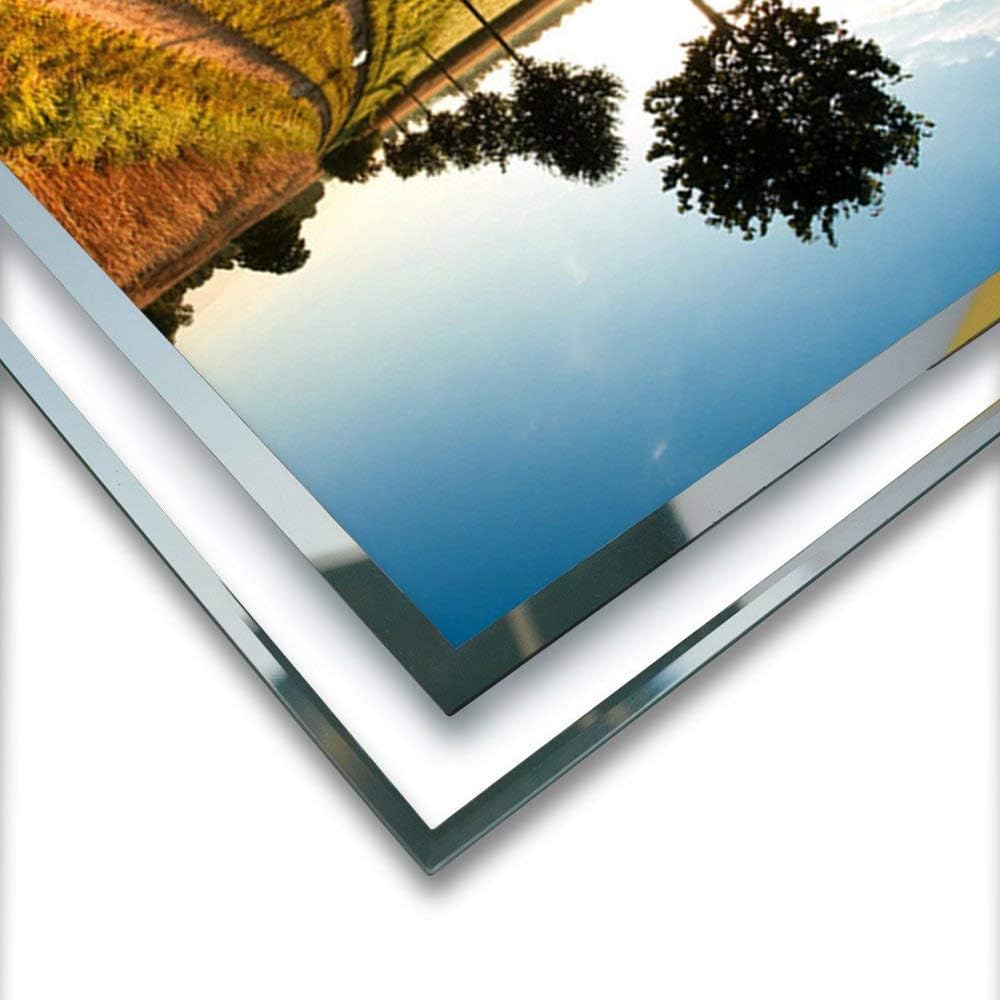 PETAFLOP 8x10 Picture Frame Glass Frames for 8 by 10 Pictures, Tabletop Display Vertically or Horizontally