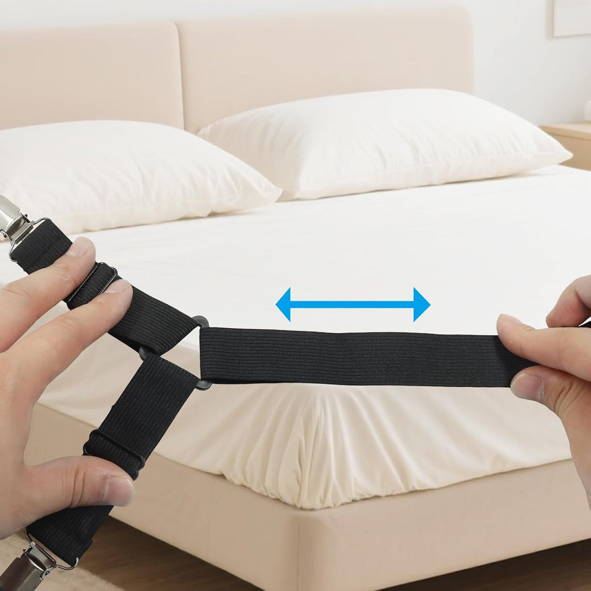 Bonsicoky Adjustable Elastic Straps, Black, 1 Pack, Style2