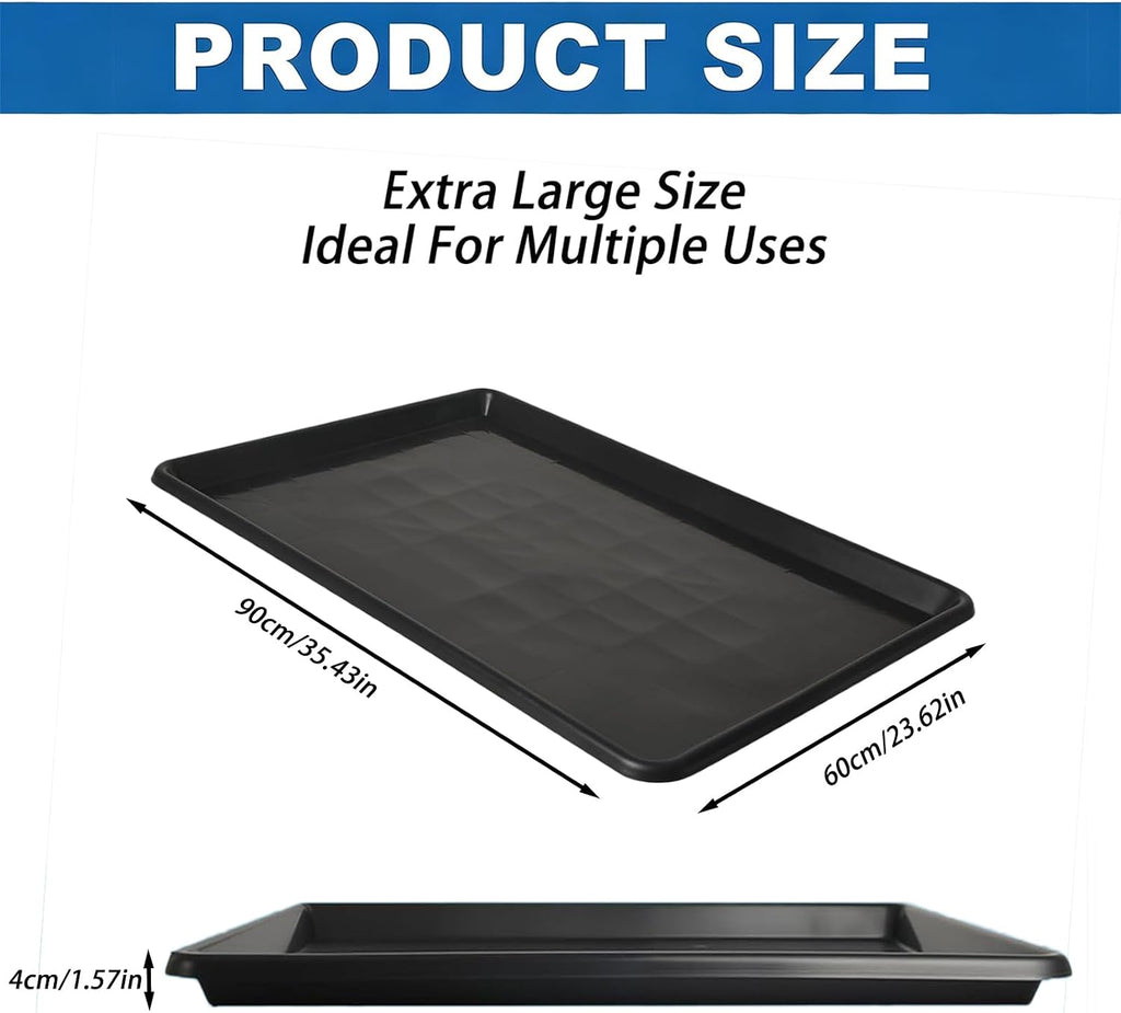 1-Pack Extra Large Plastic Oil Drain Drip Pan,35"x24"x1.6"