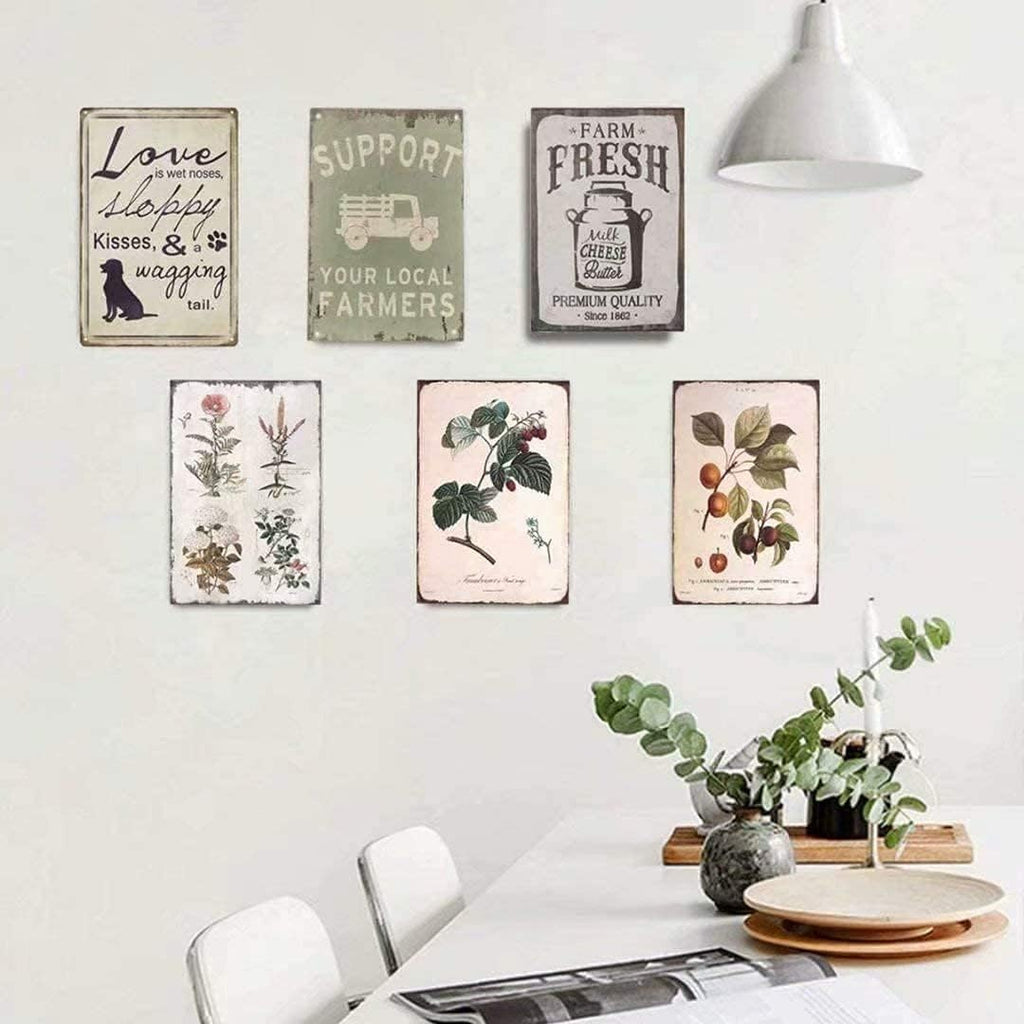 Hummingbird Metal Tin Sign,You are at Peace,Retro Vintage Bird Wall Decor Home Bedroom Bar Cafe Farm 8x12 Inch