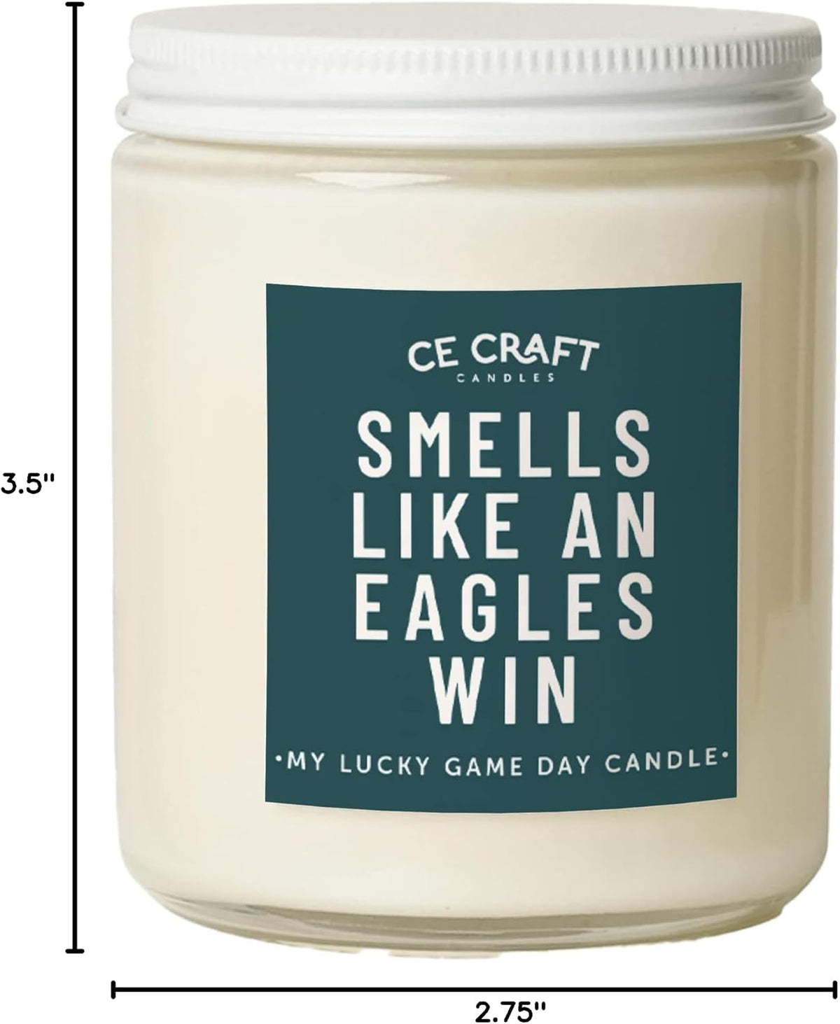 CANDECraftCo Smells Like an Eagles Win, 8 oz Candle, Cactus Bloom