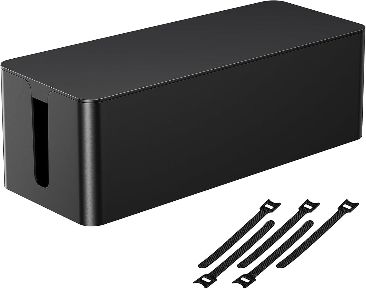 WOCBUY Cable Management Box, Pet & Baby Proof Cord Hider for Home Office