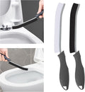 Toilet Brush, 2 Pcs Bathroom Cleaning Brush, Gap Scrub Brush with Hanging Hole, Multifunctional Hard Bristle Crevice Cleaning Brush, Cleaner Tools for Sinks, Tub, Shower, Tile, Toilet Seat (2, Grey)