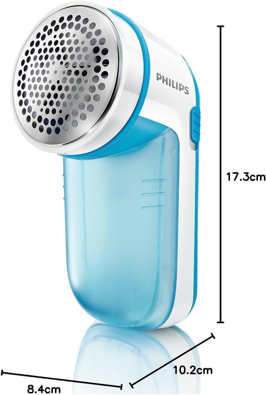 Philips Fabric Shaver, Removes Pills and Lint, Large Blade Surface, Blue