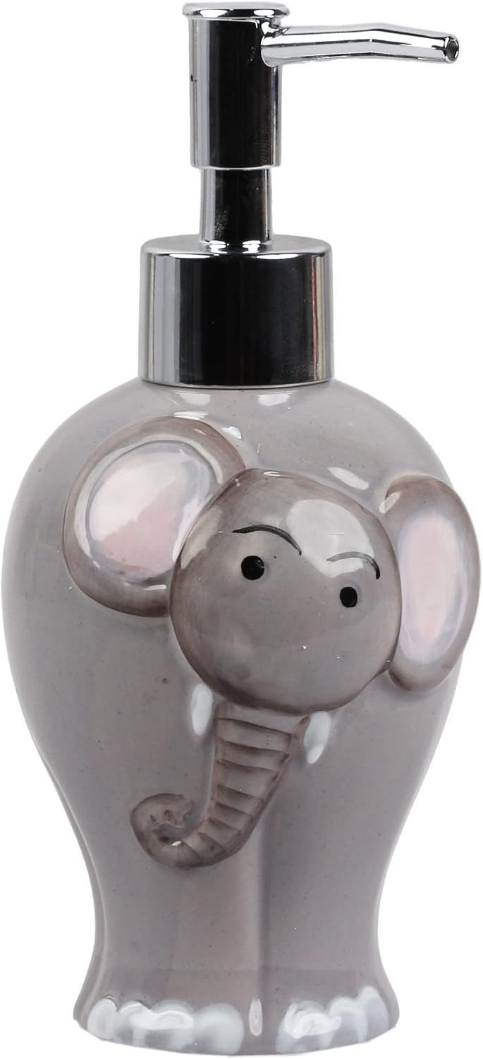 Elephant Soap Dispenser with Pump for Bathroom or Kitchen Sink