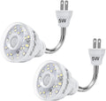 Plug in Motion Sensor Night Light Indoor, PIR Infrared Motion-Activated LED Night Light for AC Outlet,Dusk to Dawn Sensor Smartlight,360° Directional Rotating for Garage Stairway, 5W White, 2 PCS