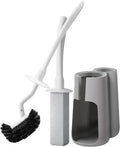 Toilet Brush and Holder Set with Pumice Stone, Toilet Bowl Brush Combo