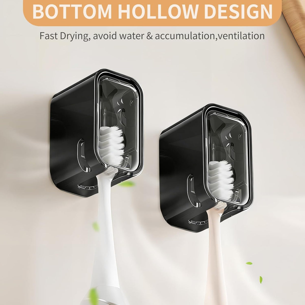 Wall Mounted Toothbrush Holders for Bathroom