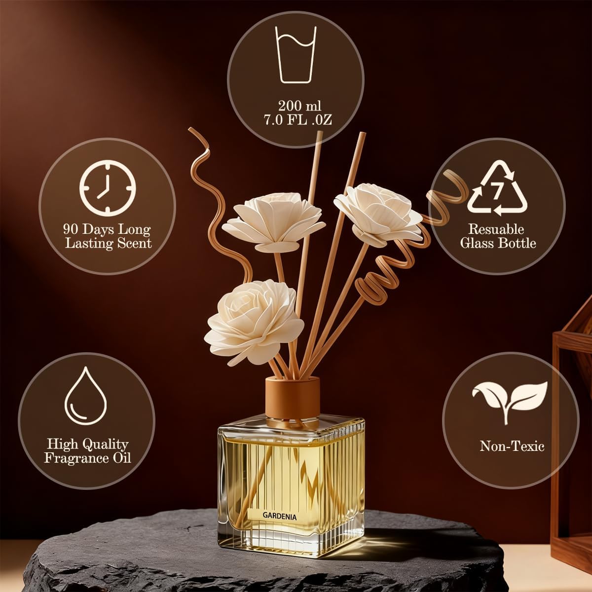 Lavender&Cedarwood Reed Diffuser 6.7oz(200ml) Bedroom Home Decor