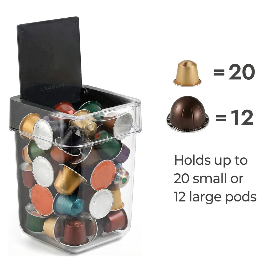 carrotez Coffee Bar Mini Trash Can, 0.5 Gal / 2L - Black