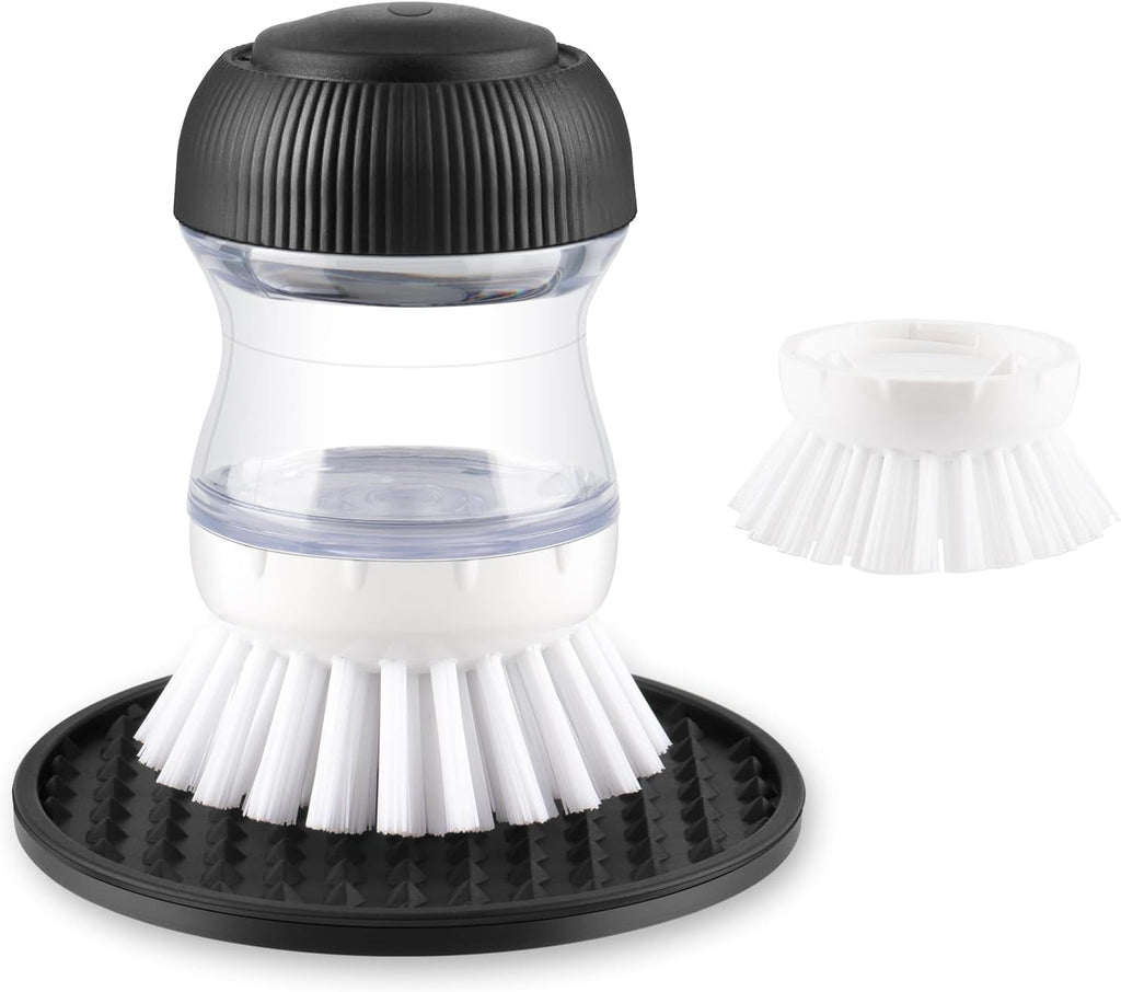 OYV Soap Dispensing Palm Brush Set