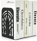 Heavy Duty Metal Bookends for Heavy Books, Non Slip Set of 2