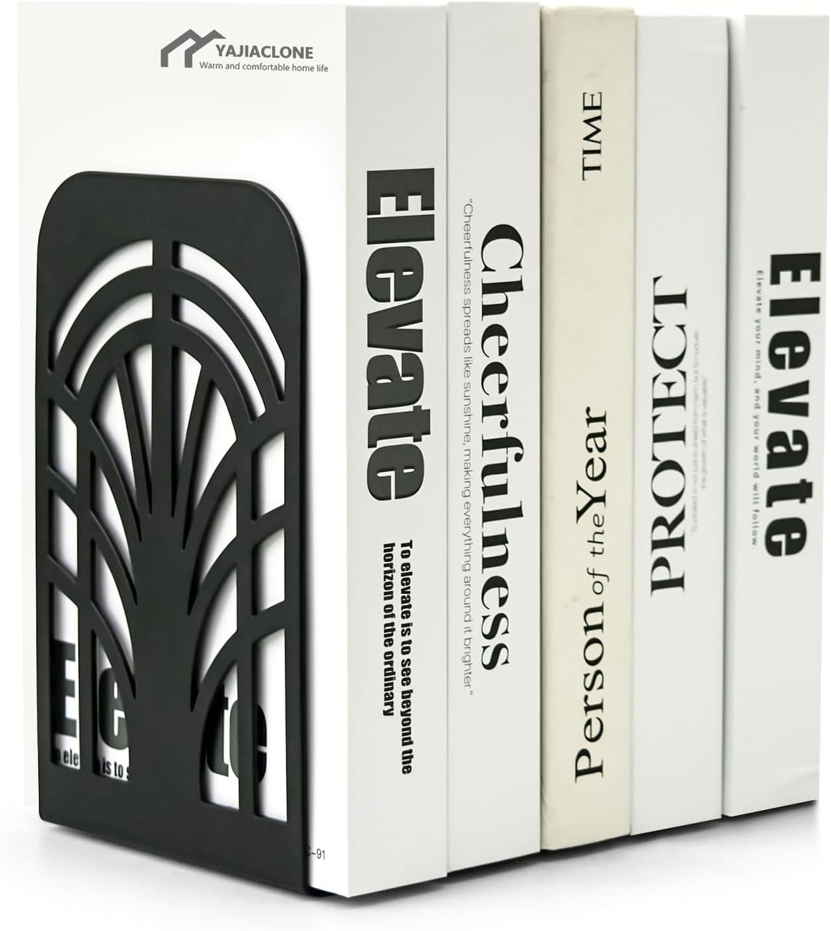 Heavy Duty Metal Bookends for Heavy Books, Non Slip Set of 2