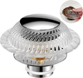 Hair Catcher Drain Stopper for Bathtub, Pop-Up with Silicone Filter, 3-Layer Brass Rust-Proof, One-Button Seal & Drain, Fits Standard U.S. Drains (1-1/2” & 1-3/8”), No Tools Needed