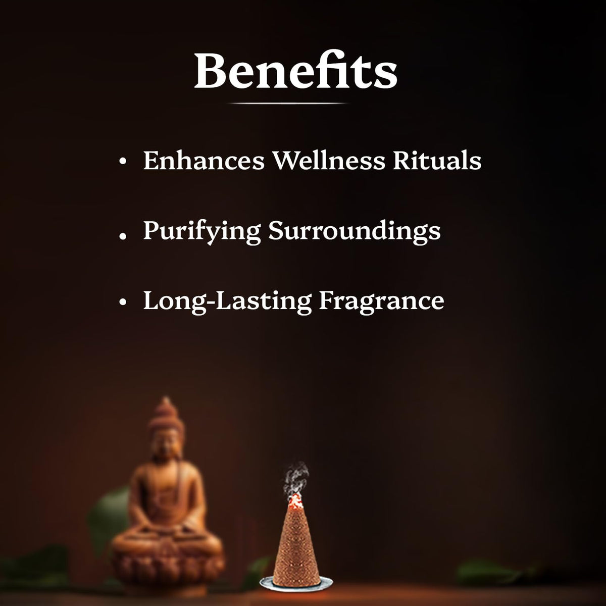 Shubhkart Premium Kesar Chandan (Saffron Sandalwood) Dhoop Cones – 60 Count Box. Charcoal-Free Rich Aromatic Incense for Divine Puja, Deep Meditation & Healing Vibes