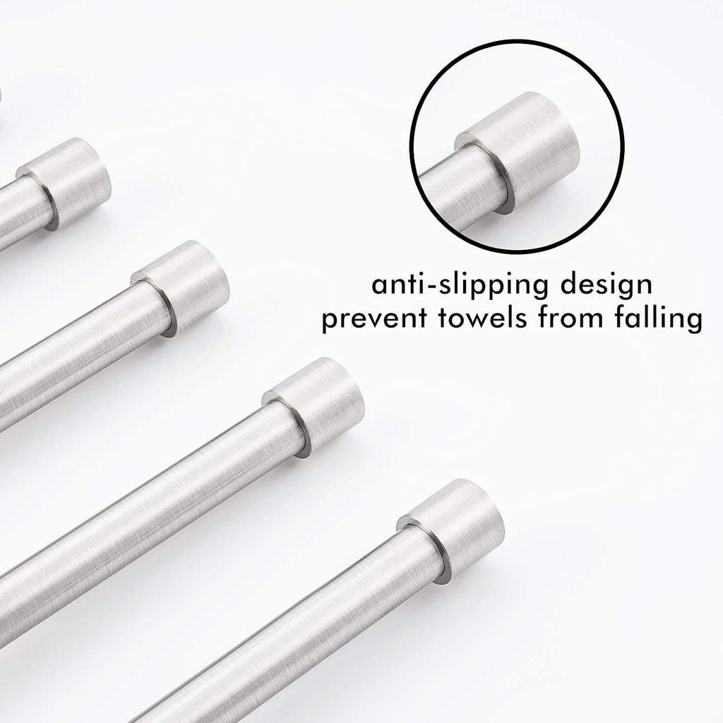 KES Swing Out Towel Bar, 6-Bar Folding Arm Swivel Hanger, 13 Inch