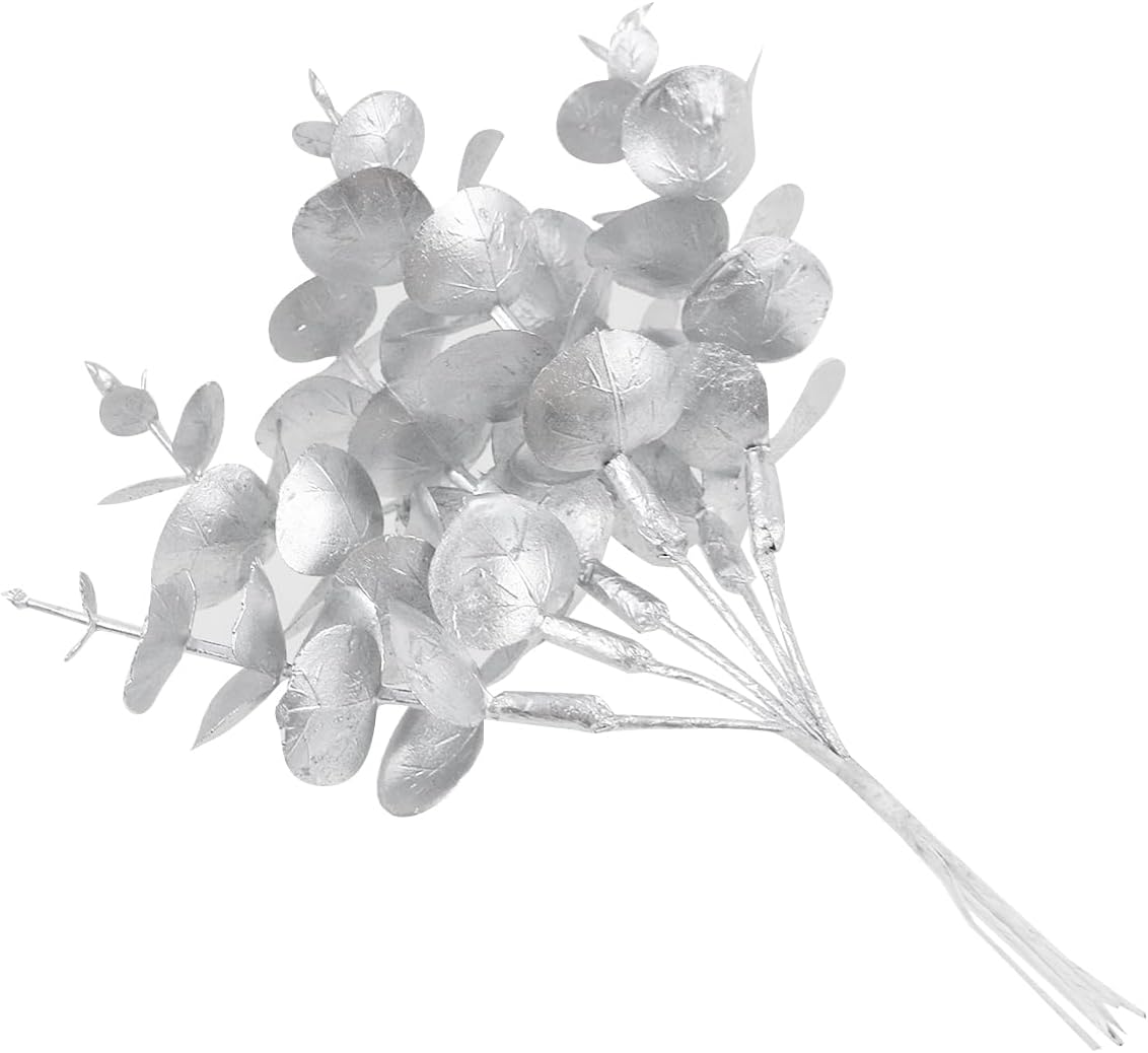 UTALAND 24 Pcs Artificial Eucalyptus Stems Eucalyptus Leaves