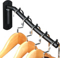 Alise Wall Mounted Drying Rack,Swivel Clothes Drying Hanger,Black,1P