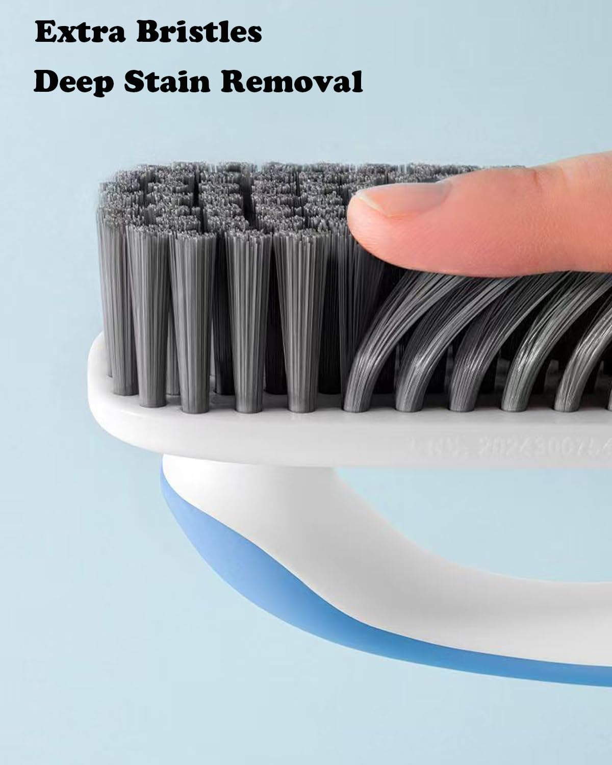 Scrub Brush for Stains-2 Pack Fabric Cleaning Brush,Laundry Stain Remover Brush,Clothes Scrub Brushes Cleaner Soft Bristle Scrubbing Brushes Household Cleaning for Carpet Clothes Bags & More (Blue)