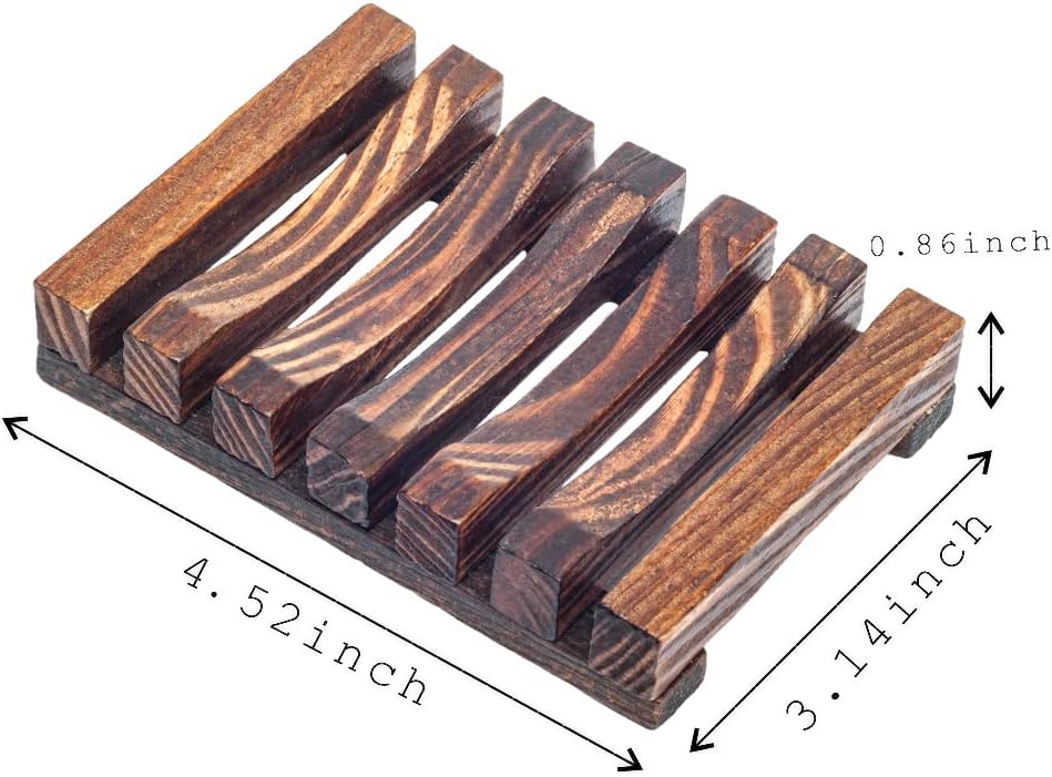 15 Pieces Wooden Soap Dish, Bathroom Wooden Soap Case, Hand Craft Bathtub Shower Dish Accessories