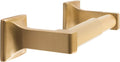 SENTO Gold Toilet Paper Holder Wall Mount, Double Post Tissue Toilet Paper Holder, Easy Installation, Heavy Duty Metal, Satin Brass