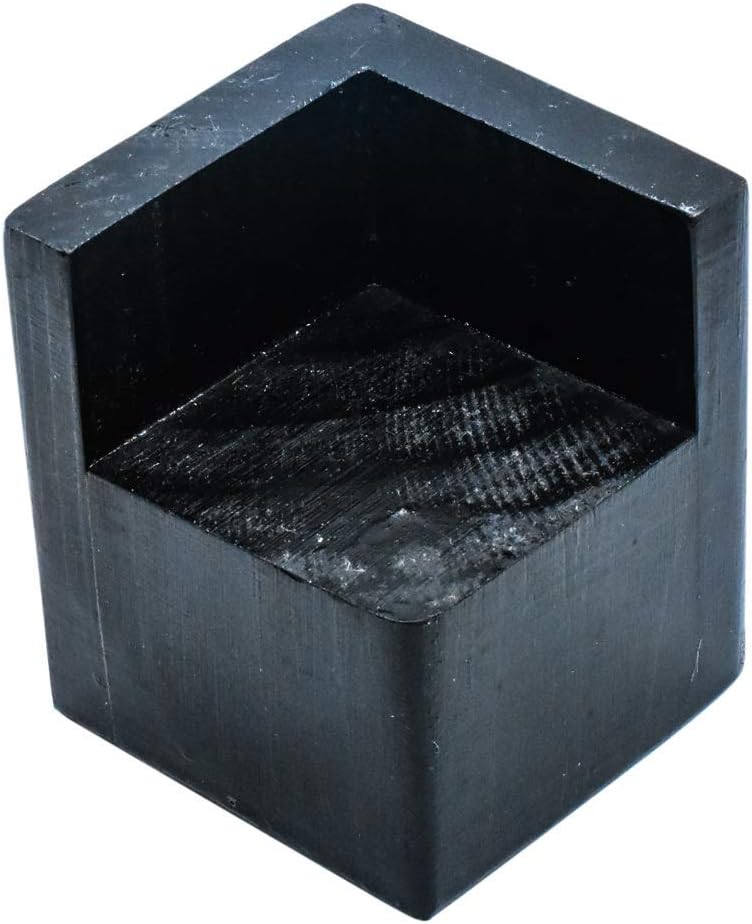 Mysummer Pack of 4 Furniture Risers Square Black Bed Risers, Add 2" Height to Sofa,Desks,Tables and Chairs Creat Underbed Storage Wood Furniture Legs