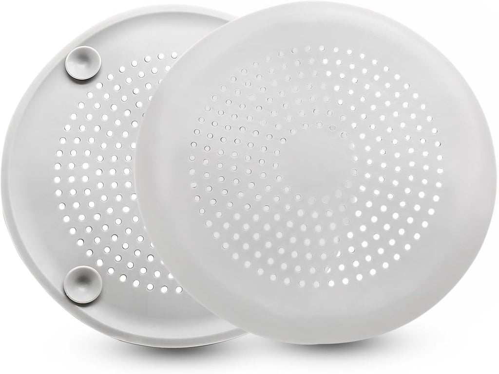 Waziaqoc Drain Hair Catcher, White, 2 Pack