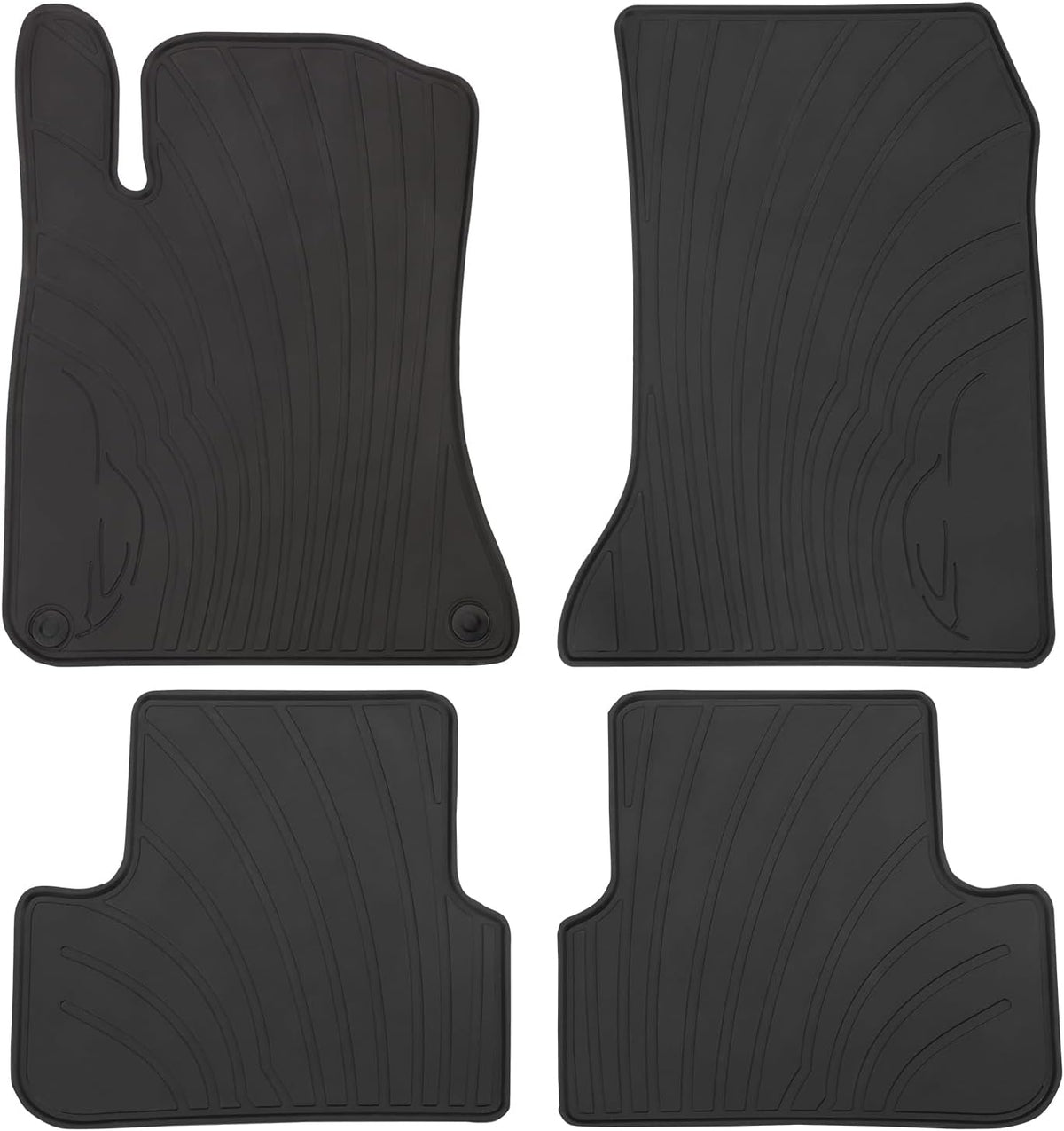 Car Floor Mats for Mercedes Benz CLA 250 (2014-2019) & GLA 250 (2015-2020), Custom Fit A Class 2012-2019, B Class 2013-2019 Floor Liner Black All Weather Rubber Mats Heavy Duty Odorless