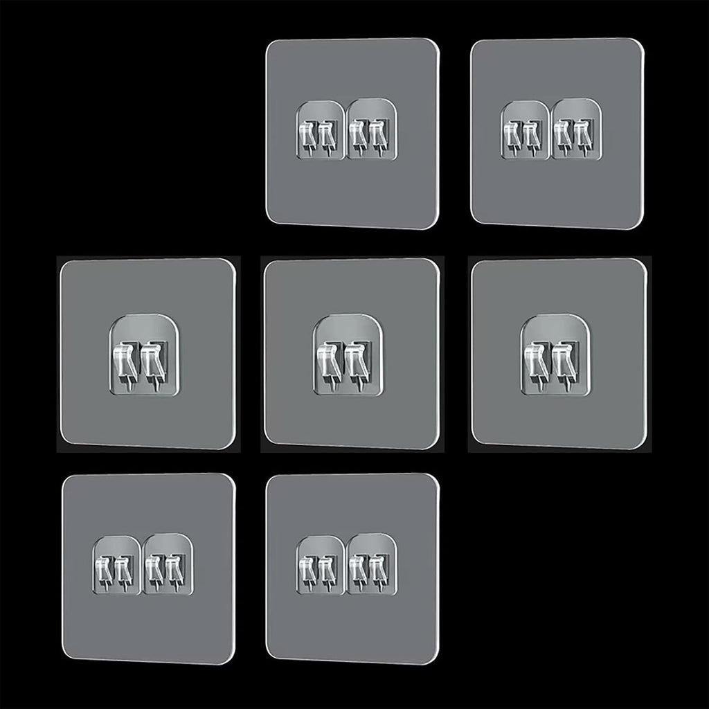 Shower Caddy Adhesive Replacement Sticker,Self-Adhesive Pads for Metal Wire Basket, Holder, No Drilling Hook for Bathroom Kitchen Organizer, mix - 7 PCS