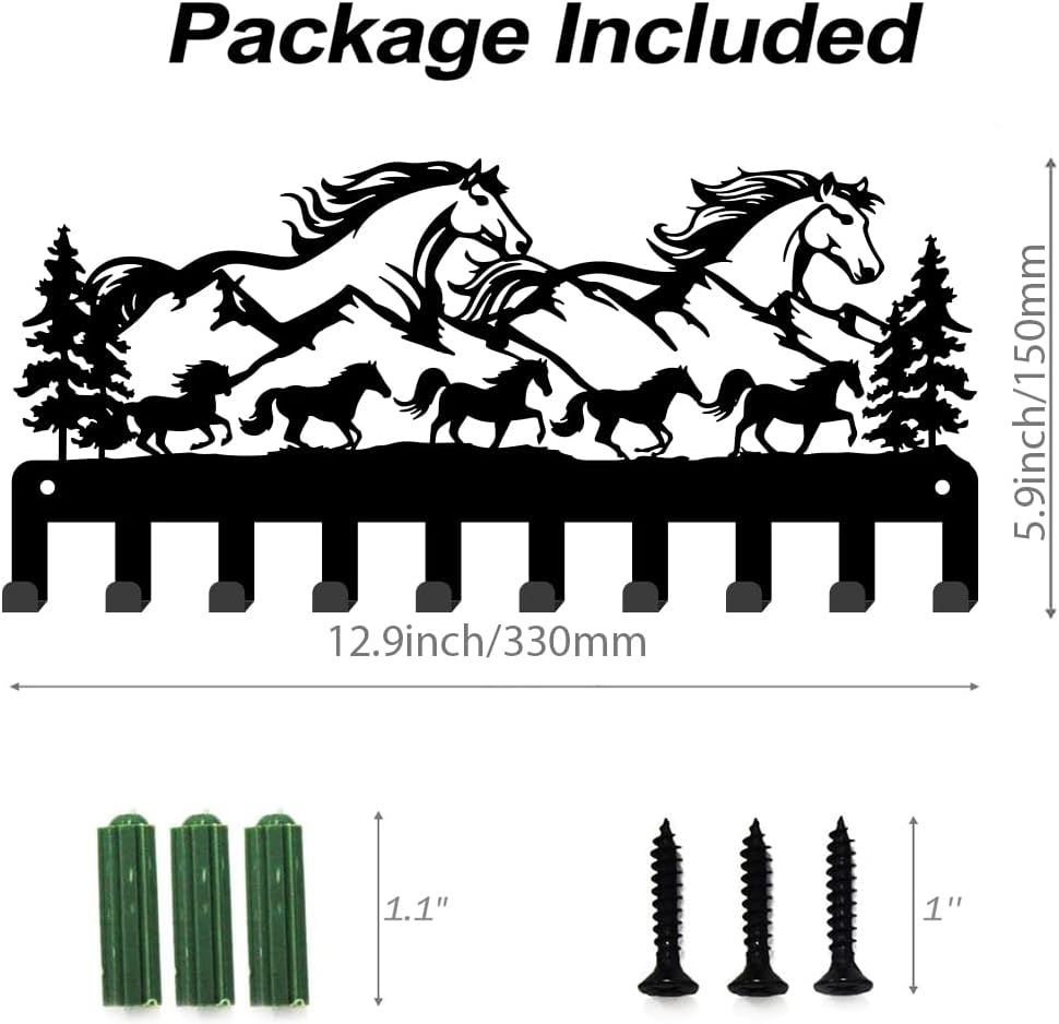 SUPERDANT Horse Wall Hook Wall Key Holder for Entryway Storage