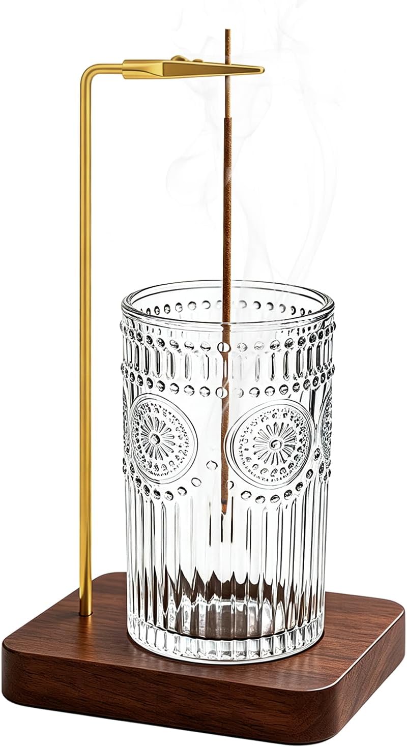 Incense Holder for Sticks, Vintage Glass Incense Burner