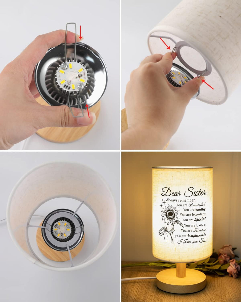 Sister Gifts, Sister Birthday Gifts from Sisters Table Lamp