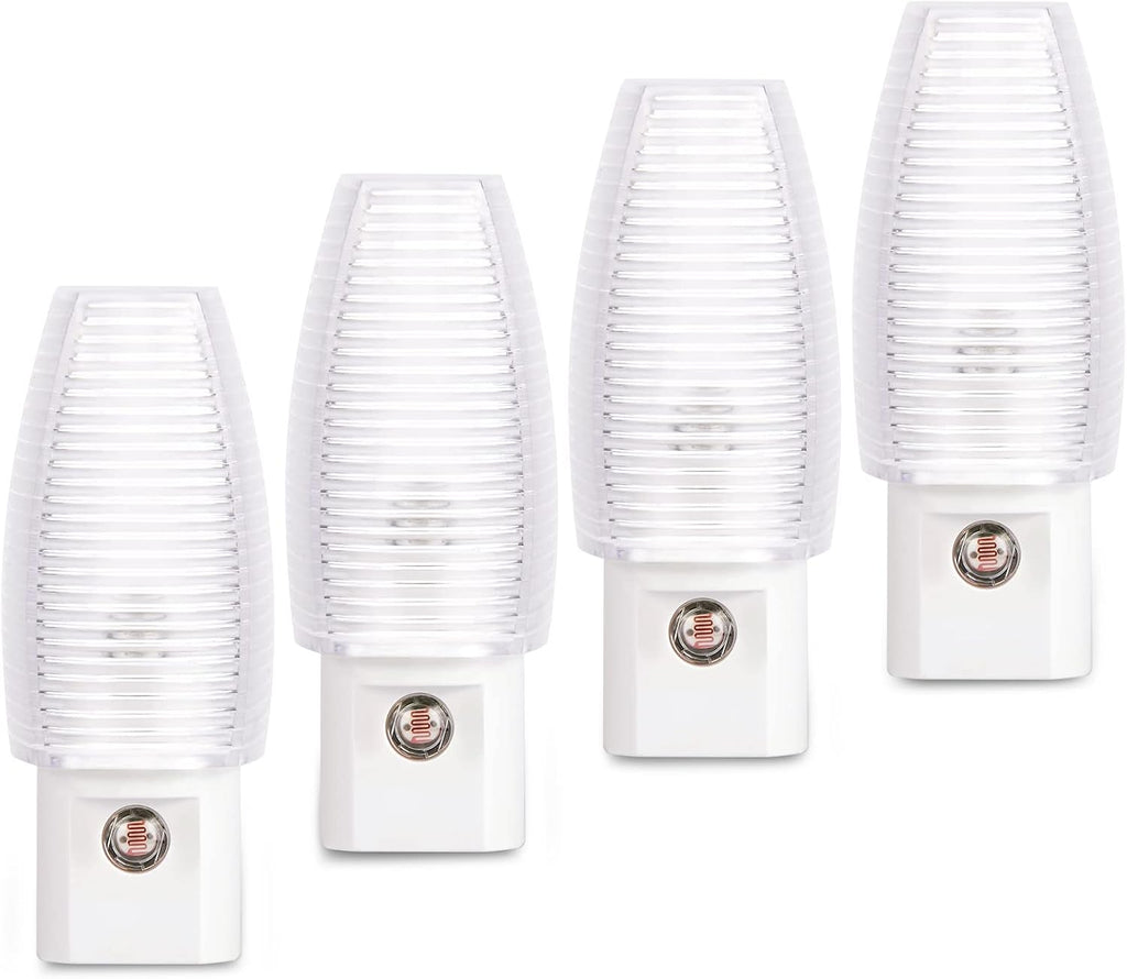 Emotionlite Plug-in Night Light, Dusk to Dawn Sensor, Warm White, 4 Pack