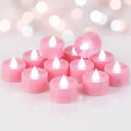 Homemory 50-Pack Pink Flameless Battery Tealight Candles, 200+ Hours