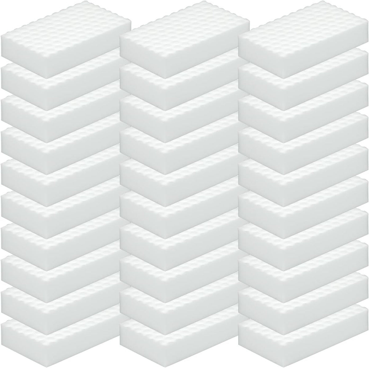 30Pcs Melamine Foam Sponge, 2X Density Magic Cleaning Eraser, Durable Multi-Surface Scrubber for Kitchen, Bathroom, Wall, Shoe, Car, Sink & Floor Household Cleaning Essentials(30 Pcs-2X Density)